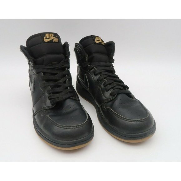 Nike Air Jordan 1 Retro High OG BG- Youth-Size 5Y- Wmns 6.5- Black-[575441-020] - Picture 2 of 10